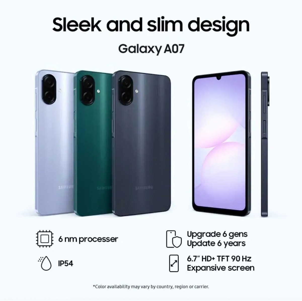 گوشی موبایل سامسونگ مدل Galaxy A07 دو سیم کارت ظرفیت 64 گیگابایت و رم 4 گیگابایت