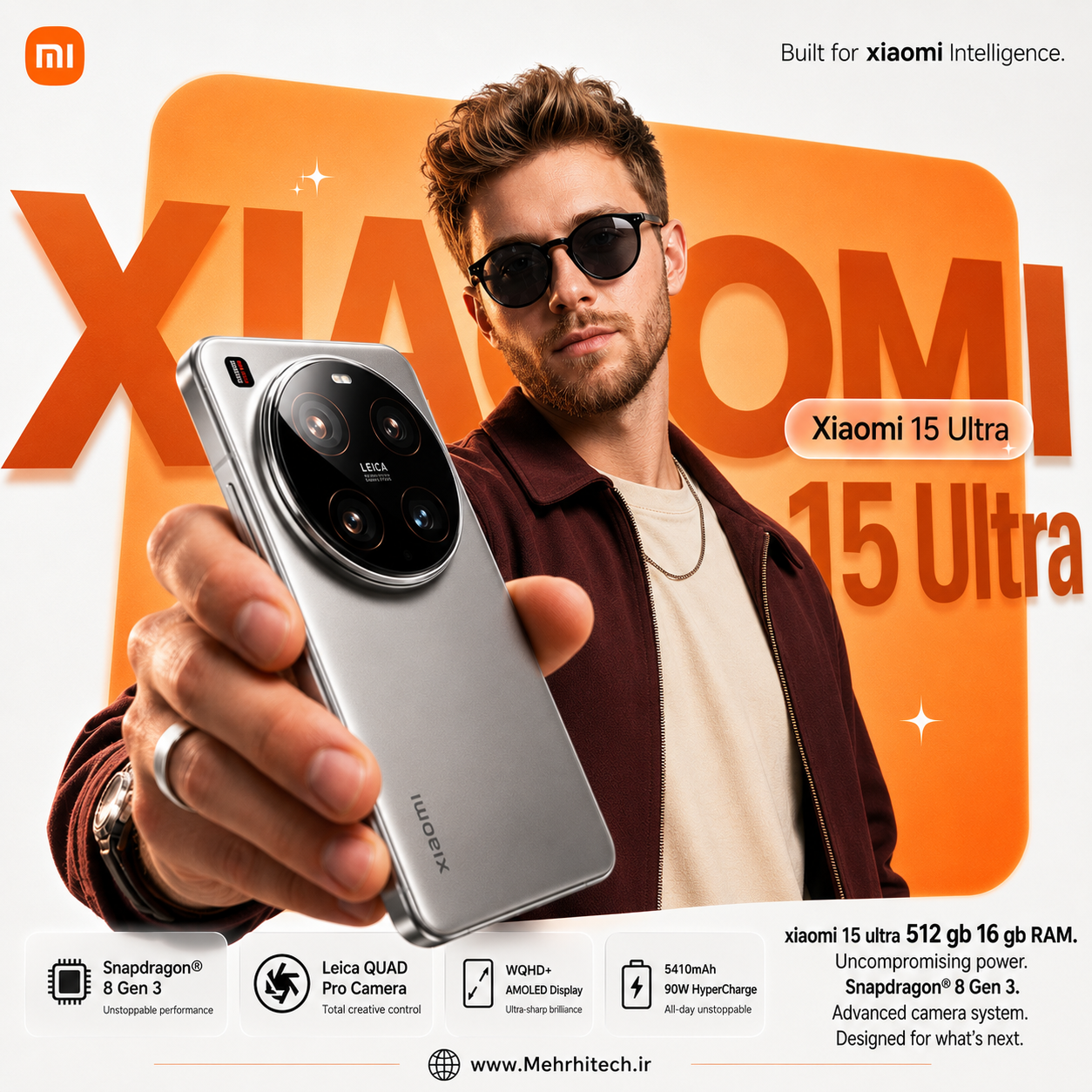 گوشی موبایل شیائومی مدل Xiaomi 15 Ultra ظرفیت 512 گیگابایت رم 16 گیگابایت