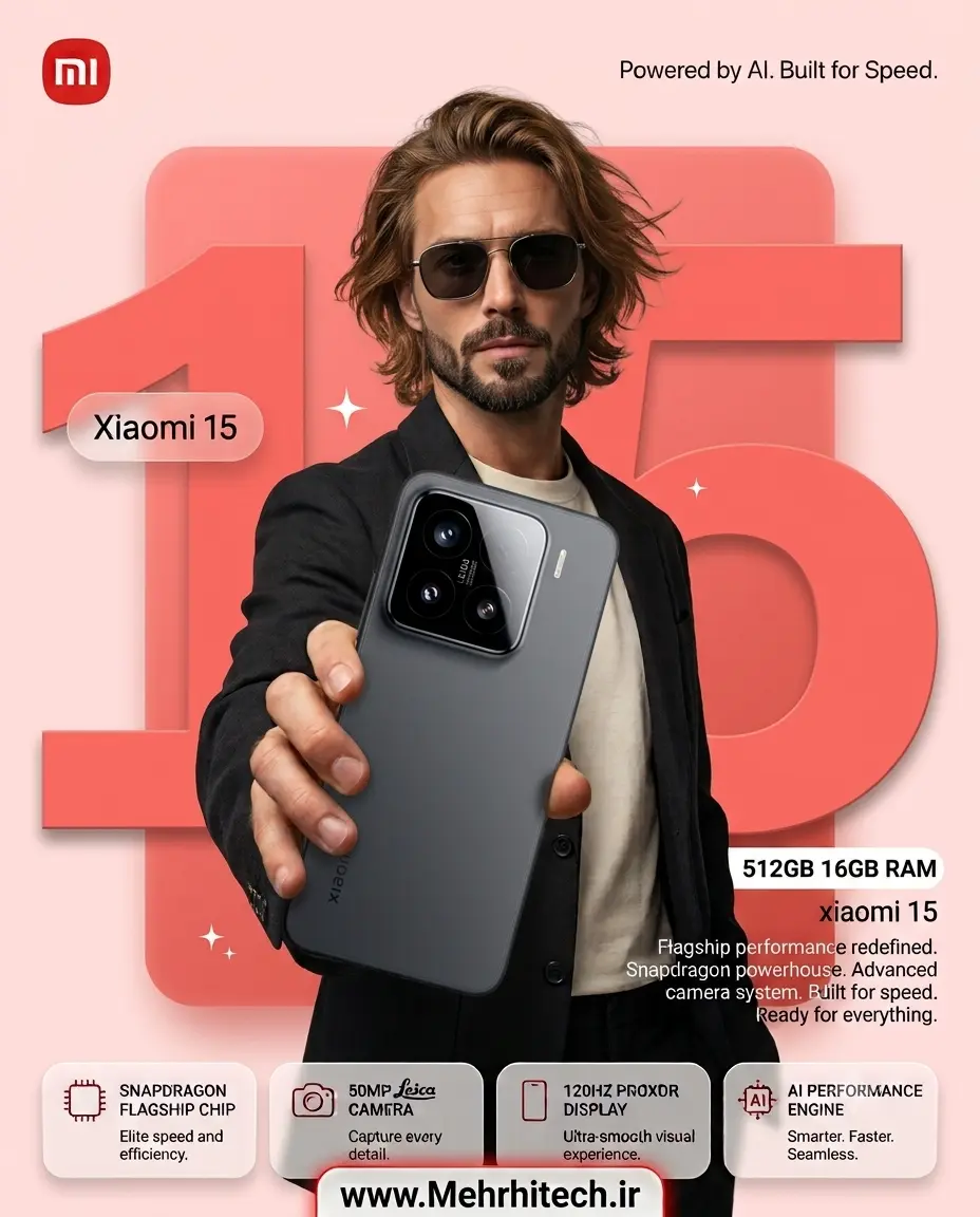 گوشی موبایل شیائومی مدل Xiaomi 15 ظرفیت 512 گیگابایت رم 16 گیگابایت