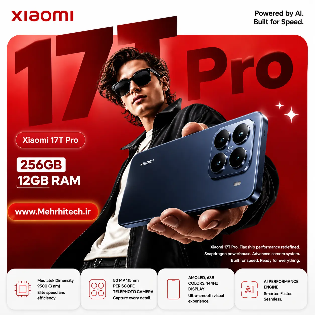 گوشی موبایل شیائومی مدل Xiaomi 17T Pro ظرفیت 256 گیگابایت رم 12 گیگابایت