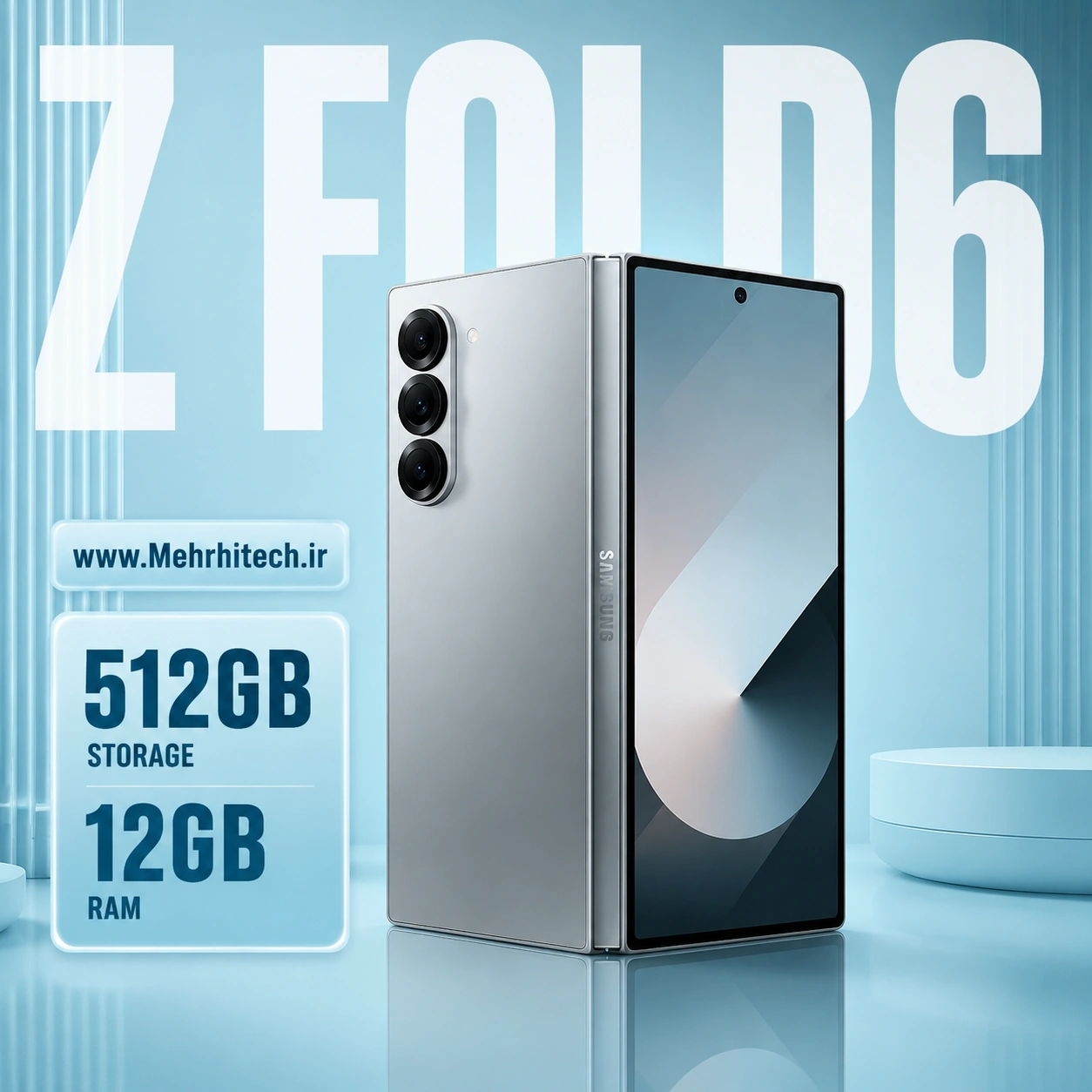 گوشی موبایل تاشو سامسونگ مدل Galaxy Z Fold6 دو سیم کارت ظرفیت 512 گیگابایت و رم 12 گیگابایت