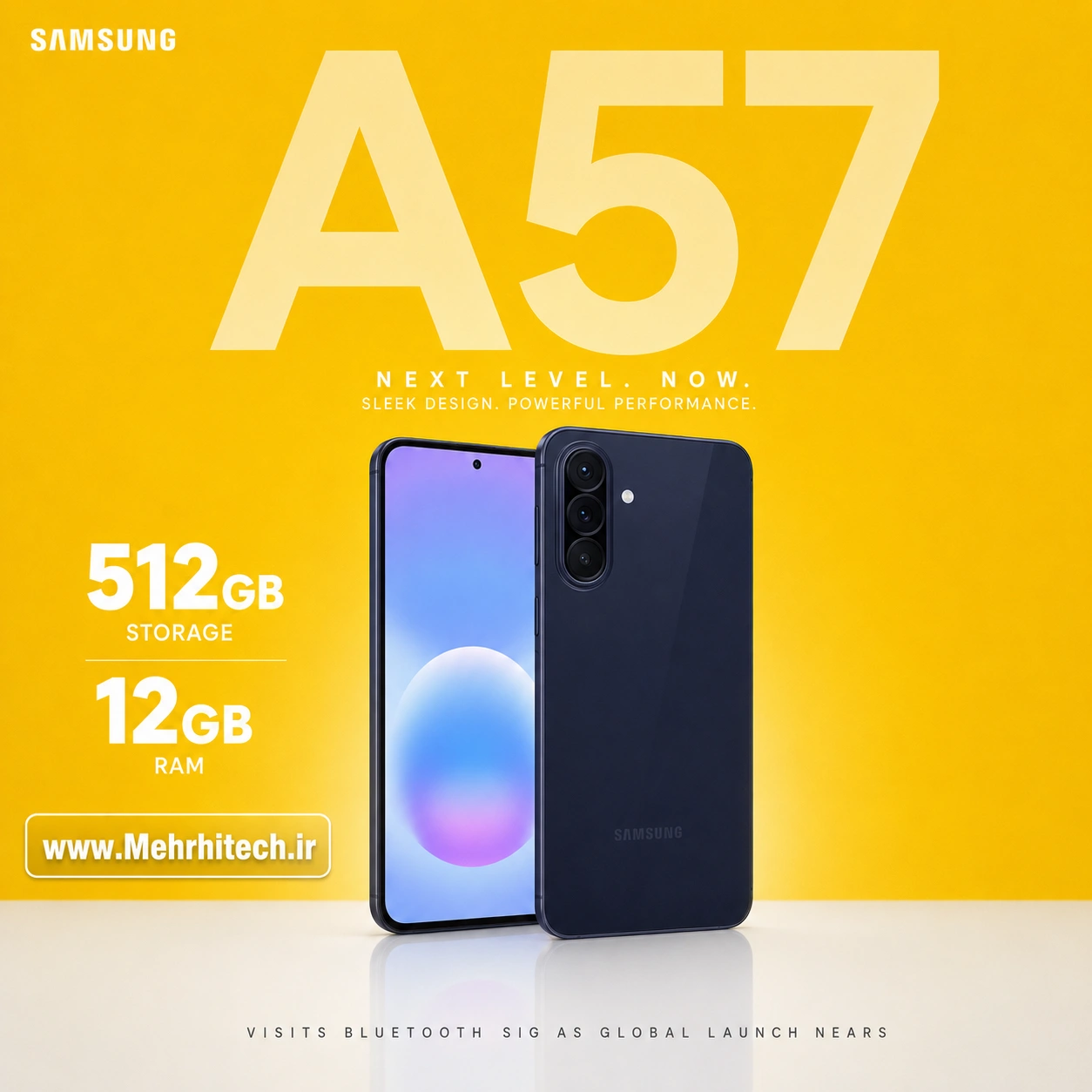 گوشی موبایل سامسونگ مدل Galaxy A57 5G ظرفیت 512 گیگابایت رم 12 گیگابایت