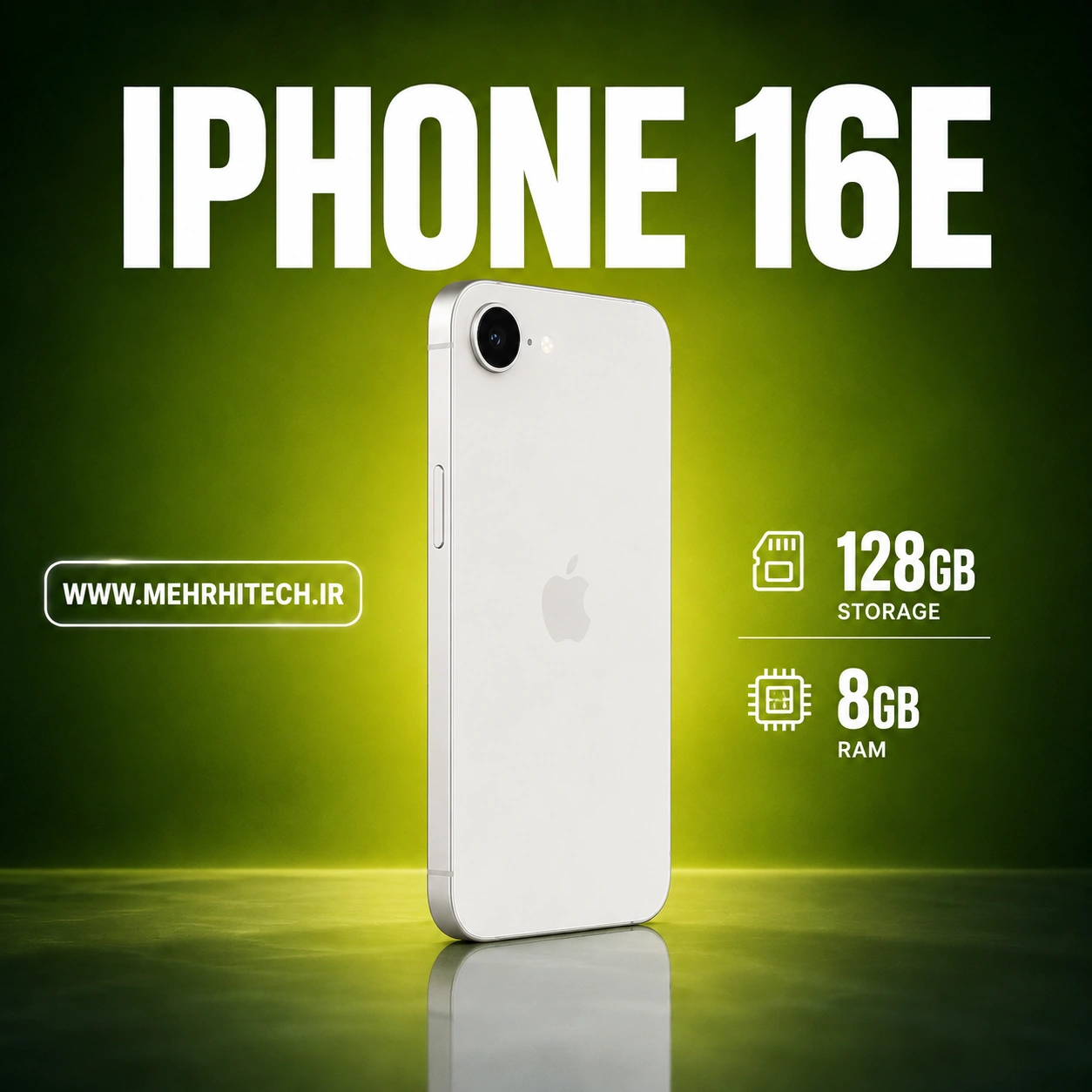 گوشی موبایل اپل مدل iPhone 16e ظرفیت 128 گیگابایت رم 8 گیگابایت