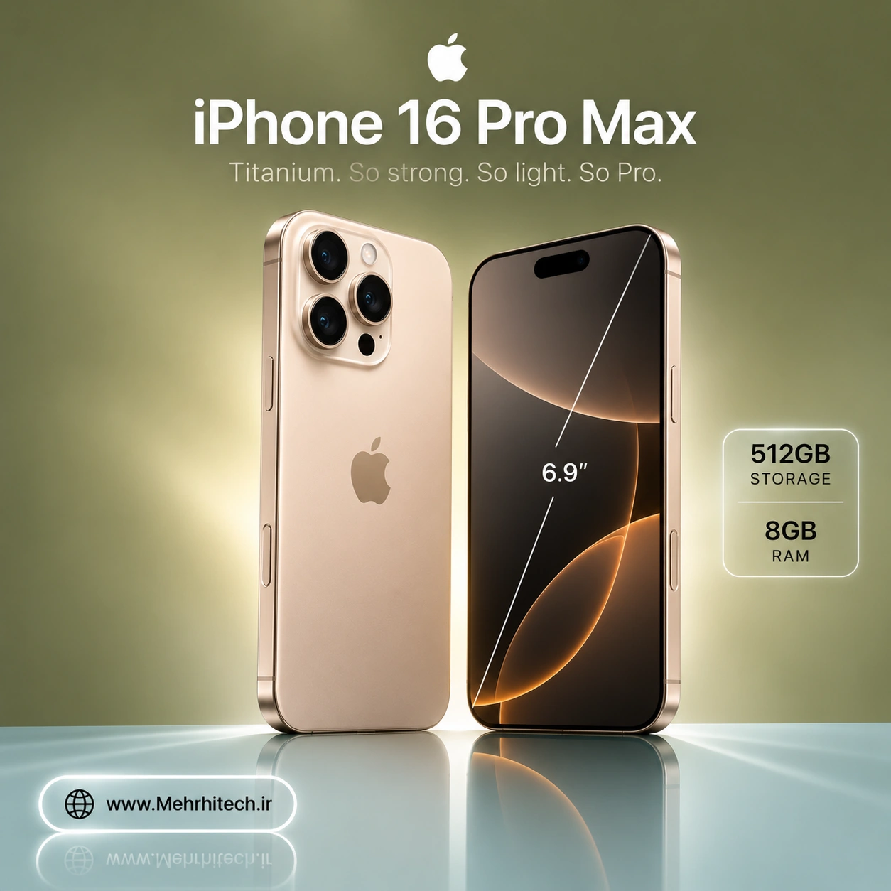 گوشی موبایل اپل iPhone 16 Pro Max ظرفیت 512 گیگابایت رم 8 گیگابایت