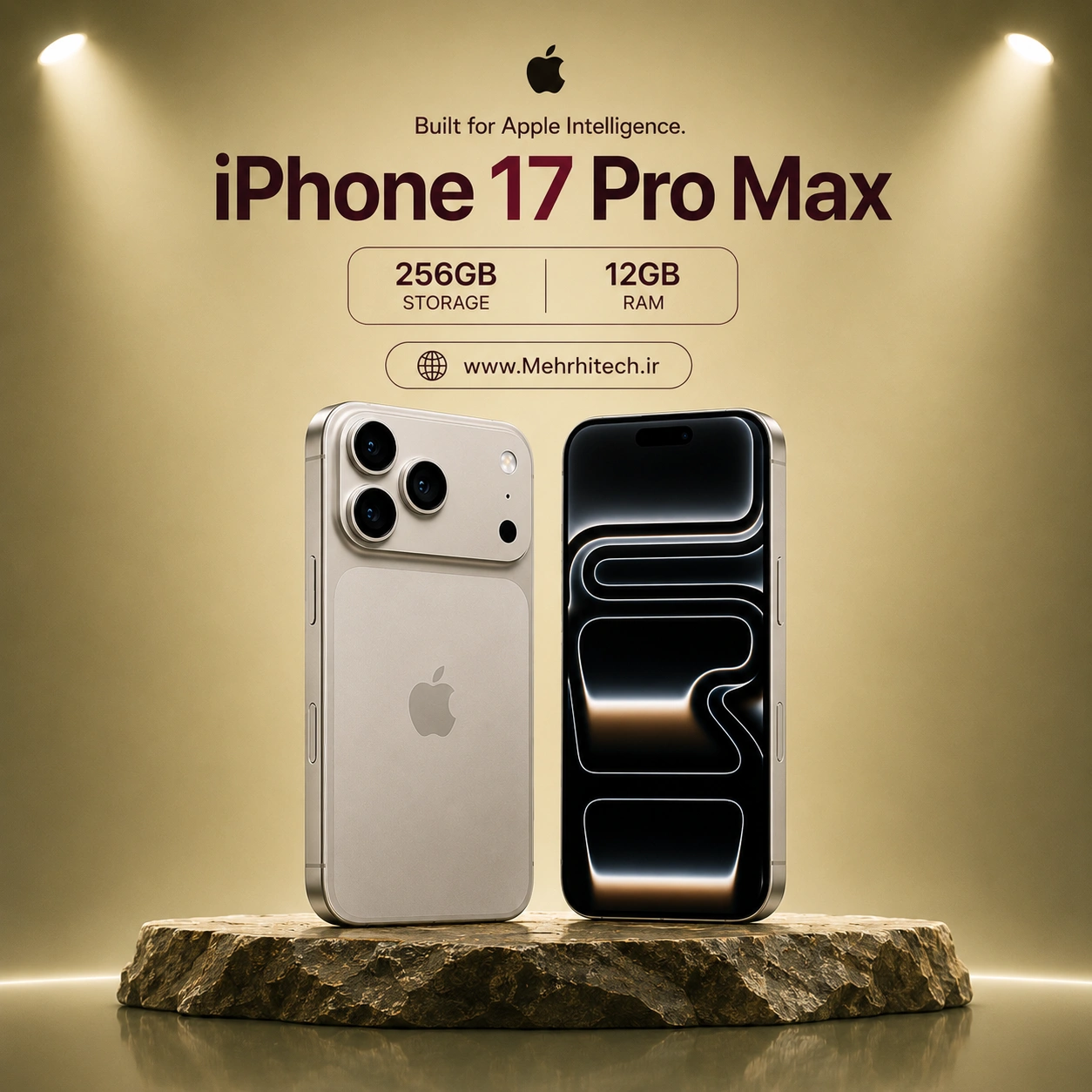گوشی موبایل اپل مدل iPhone 17 Pro Max ظرفیت 256 گیگابایت رم 12 گیگابایت | نات اکتیو با گارانتی