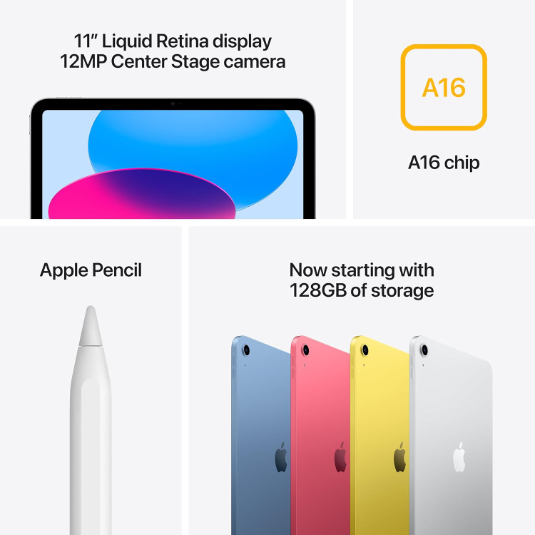 تبلت اپل مدل iPad 11-inch A16 2025 Wi-Fi ظرفیت 256 گیگابایت رم 6 گیگابایت