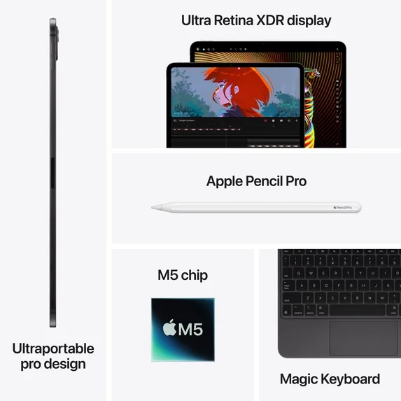 تبلت اپل مدل iPad Pro 13-inch M5 2025 Wi-Fi ظرفیت 512 گیگابایت رم 12 گیگابایت