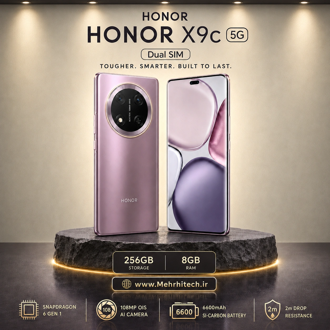 گوشی موبایل آنر مدل HONOR X9c 5G دو سیم کارت ظرفیت 256 گیگابایت و رم 8 گیگابایت