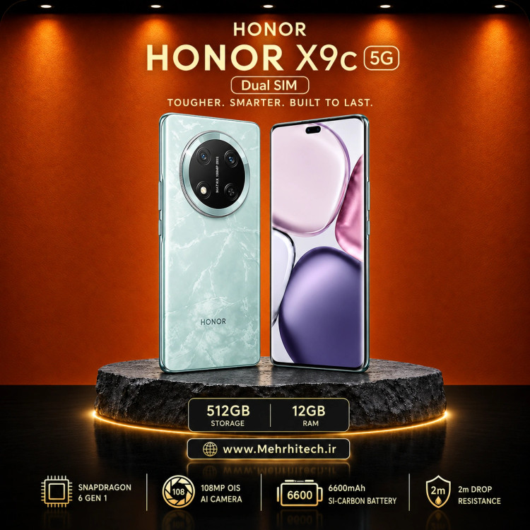 گوشی موبایل آنر مدل HONOR X9c 5G دو سیم کارت ظرفیت 512 گیگابایت و رم 12 گیگابایت
