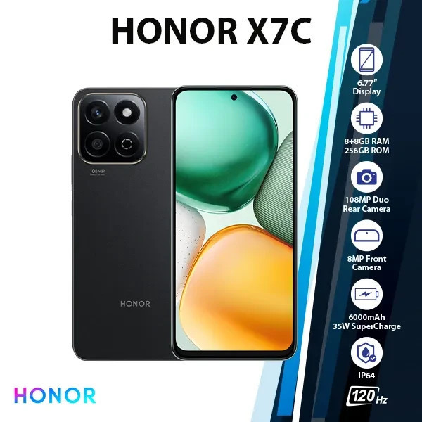 گوشی موبایل آنر مدل HONOR X7c دو سیم کارت ظرفیت 128 گیگابایت و رم 6 گیگابایت