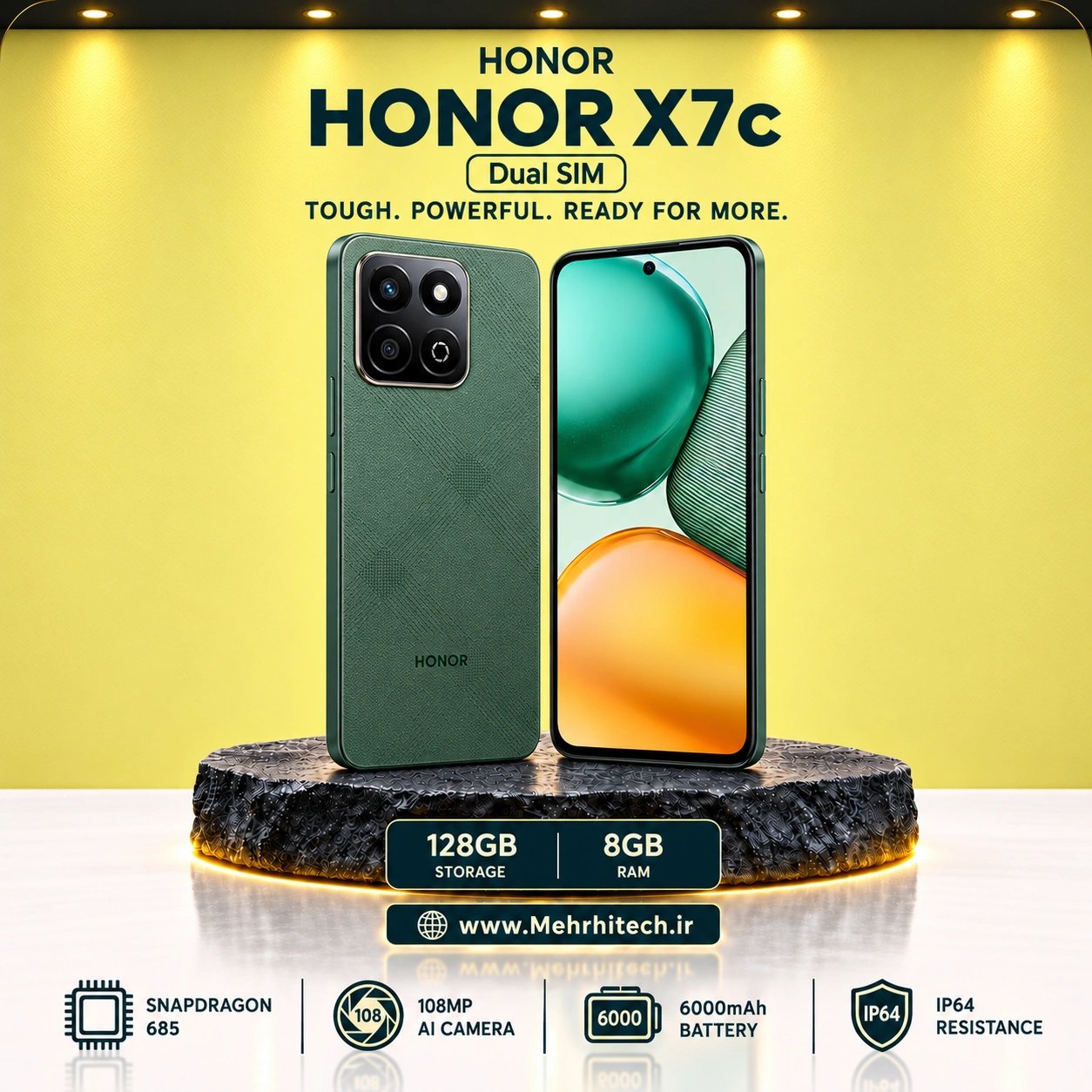 گوشی موبایل آنر مدل HONOR X7c دو سیم کارت ظرفیت 128 گیگابایت و رم 8 گیگابایت