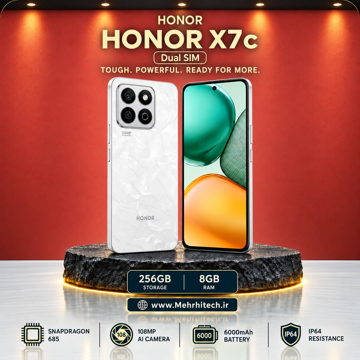 گوشی موبایل آنر مدل HONOR X7c دو سیم کارت ظرفیت 256 گیگابایت و رم 8 گیگابایت
