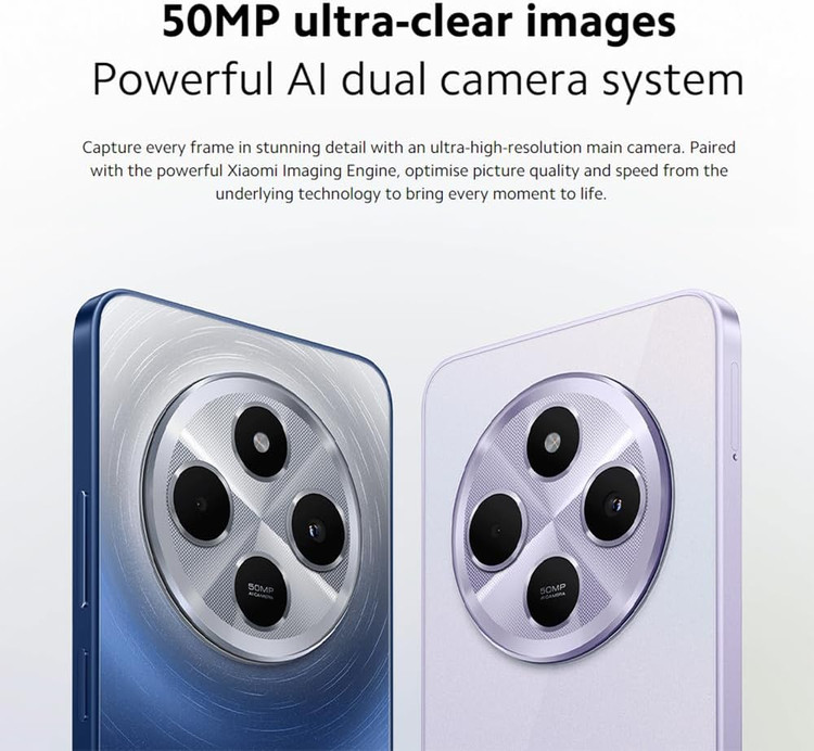 گوشی موبایل شیائومی مدل Redmi 14C 4G دو سیم کارت ظرفیت 256 گیگابایت و رم 8 گیگابایت