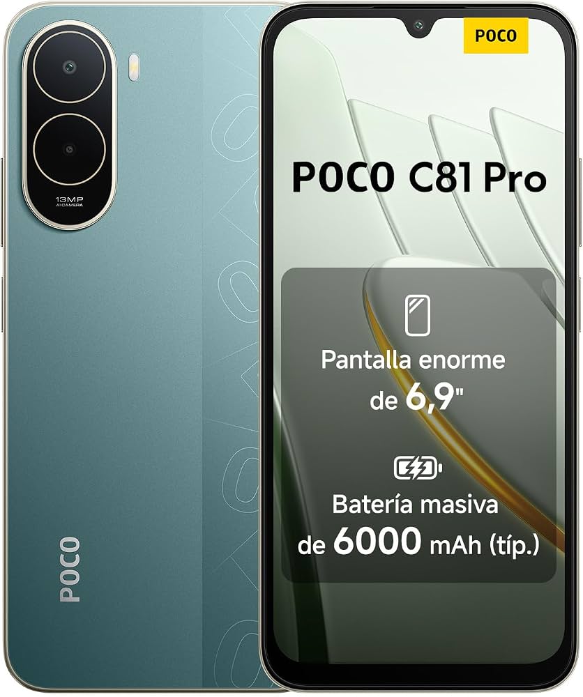 گوشی موبایل پوکو مدل POCO C81 Pro دو سیم کارت ظرفیت 128 گیگابایت و رم 4 گیگابایت