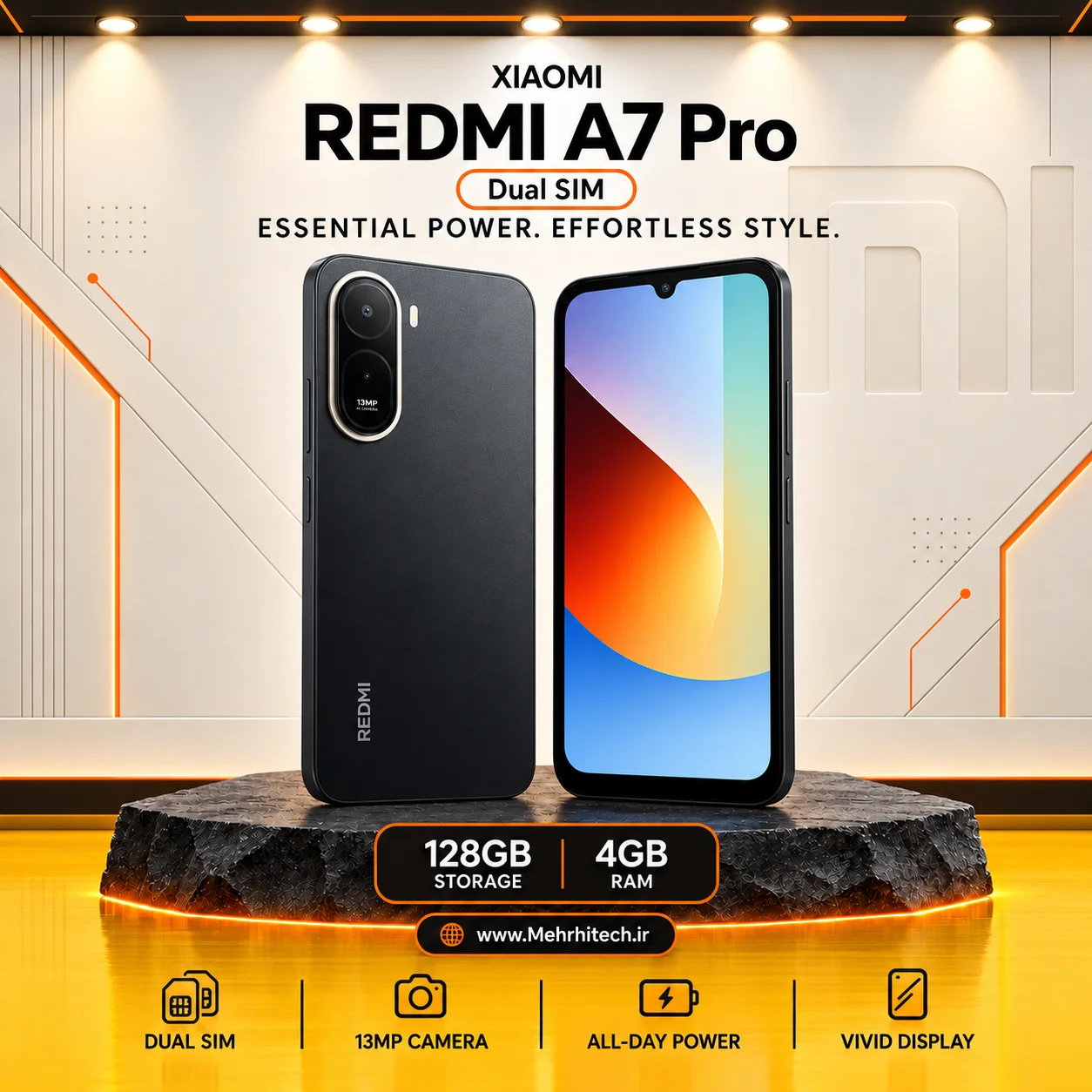 گوشی موبایل شیائومی مدل REDMI A7 Pro دو سیم کارت ظرفیت 128 گیگابایت و رم 4 گیگابایت