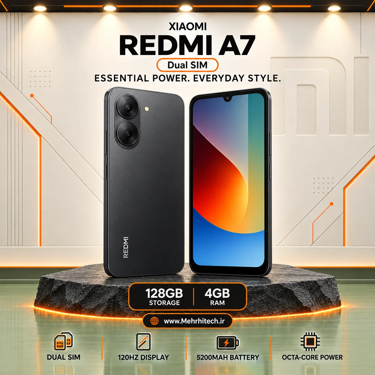 گوشی موبایل شیائومی مدل REDMI A7 دو سیم کارت ظرفیت 128 گیگابایت و رم 4 گیگابایت
